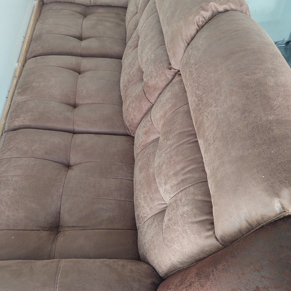 Three person recliner couch